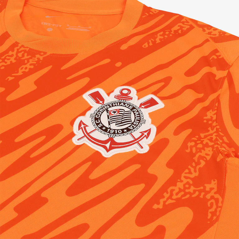 Camisa Corinthians 24/25 Goleiro Nike Masculino  - Laranja