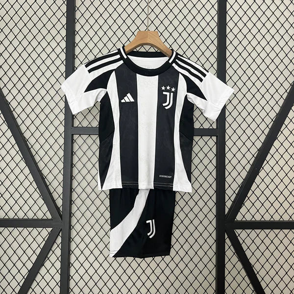 Conjunto Infantil Juventus 24/25 Home Adidas - Listrado