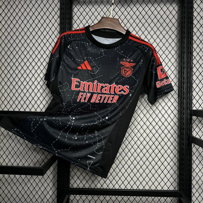 Camisa Benfica Away 24/25 Adidas Torcedor Masculino - Preto