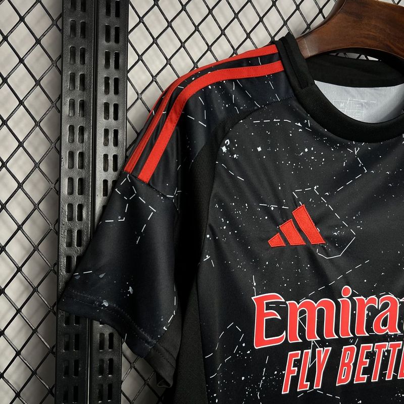 Camisa Benfica Away 24/25 Adidas Torcedor Masculino - Preto