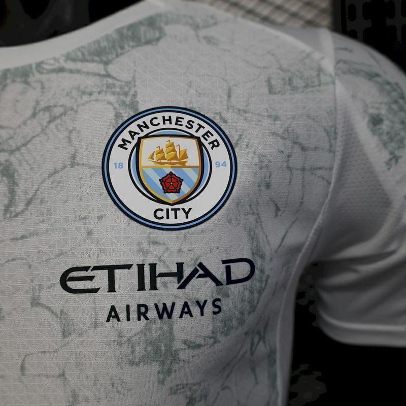 Camisa Manchester City Away 25/26 Jogador Puma Masculino com Patch - Branco