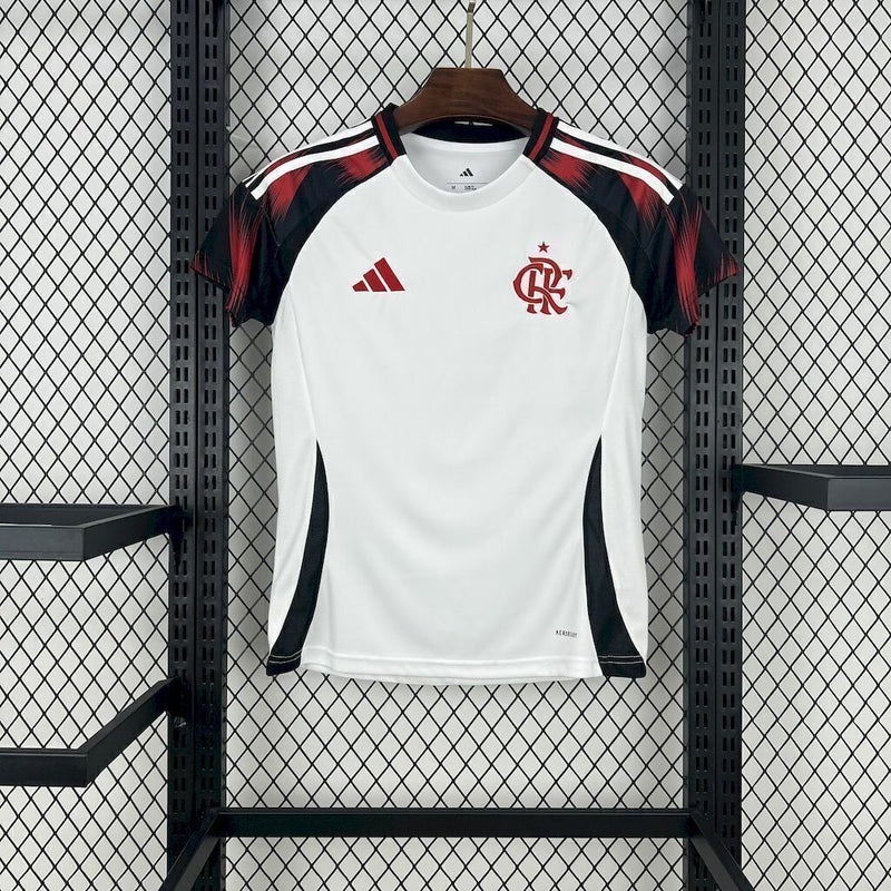 Camisa Flamengo Away 25/26 Adidas Feminina Torcedor - Branca
