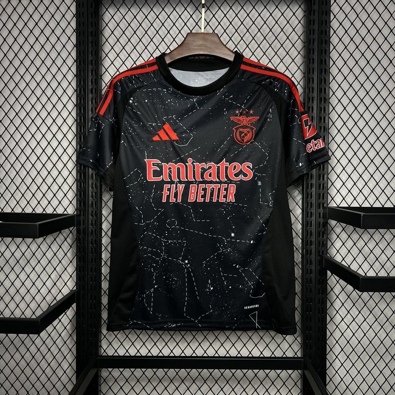 Camisa Benfica Away 24/25 Adidas Torcedor Masculino - Preto