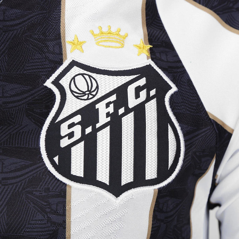 Camisa Santos Away 24/25 Umbro Torcedor Masculino - Preto e Branco