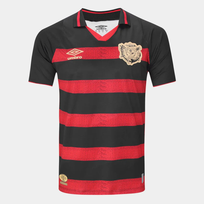 Camisa Sport Home 24/25  Umbro Torcedor Masculino  - Preto e Vermelho