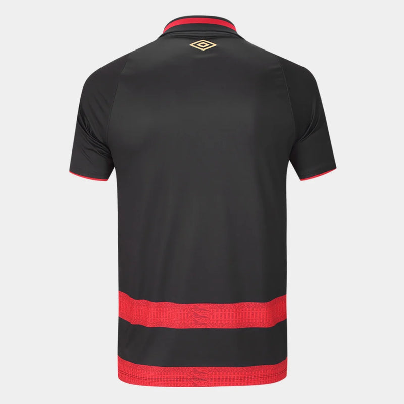 Camisa Sport Home 24/25  Umbro Torcedor Masculino  - Preto e Vermelho