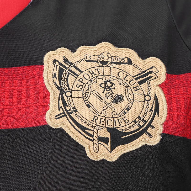 Camisa Sport Home 24/25  Umbro Torcedor Masculino  - Preto e Vermelho
