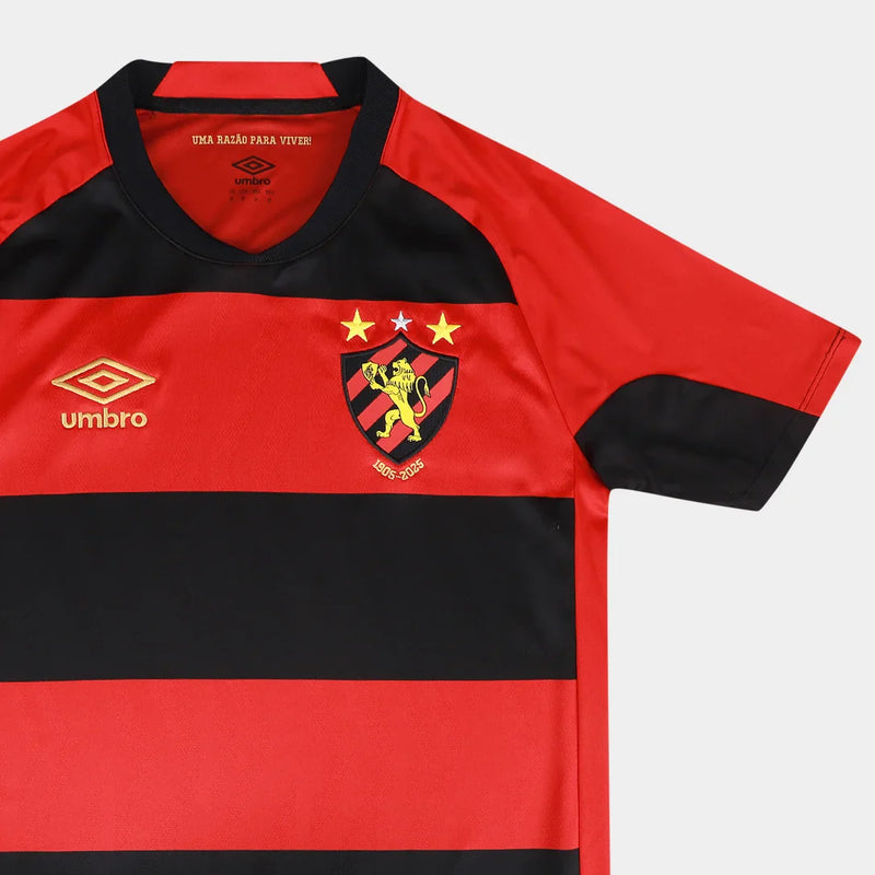 Camisa Sport Home 24/25  Umbro Torcedor Masculino  - Vermelho e Preto
