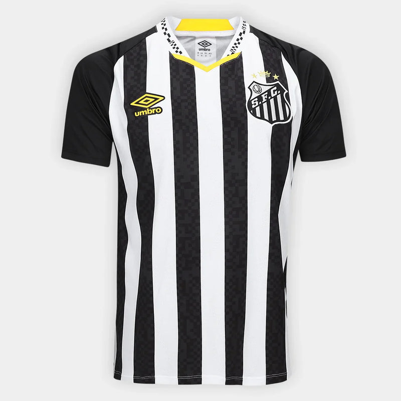 Camisa Santos Away 25/26 Umbro Torcedor Masculino - Preto e Branco