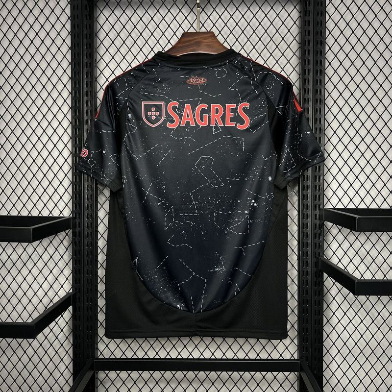 Camisa Benfica Away 24/25 Adidas Torcedor Masculino - Preto