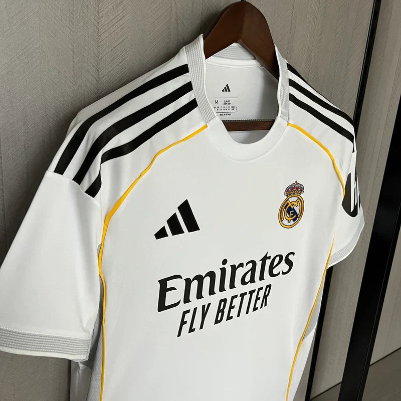 Camisa Real Madrid Home 25/26 s/n° Torcedor Masculino - Branco