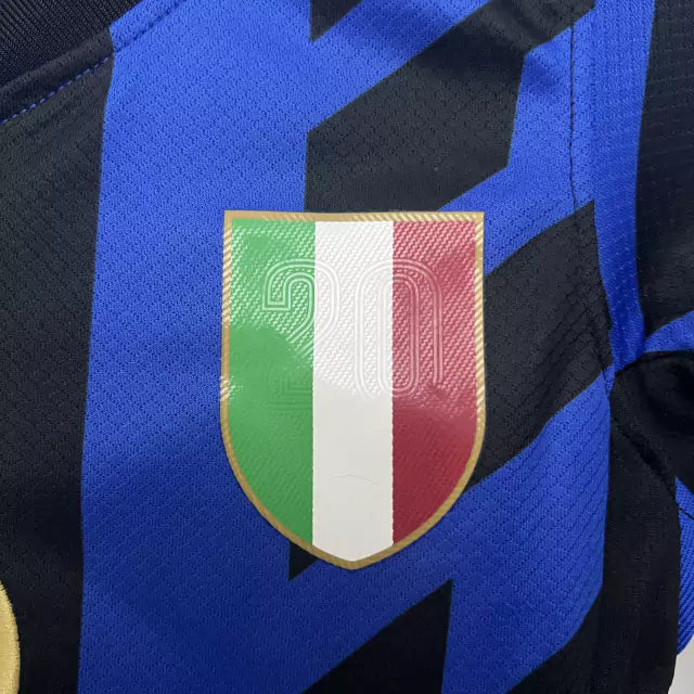 Conjunto Infantil Inter de Milan 24/25 Home Nike - Azul e Preto