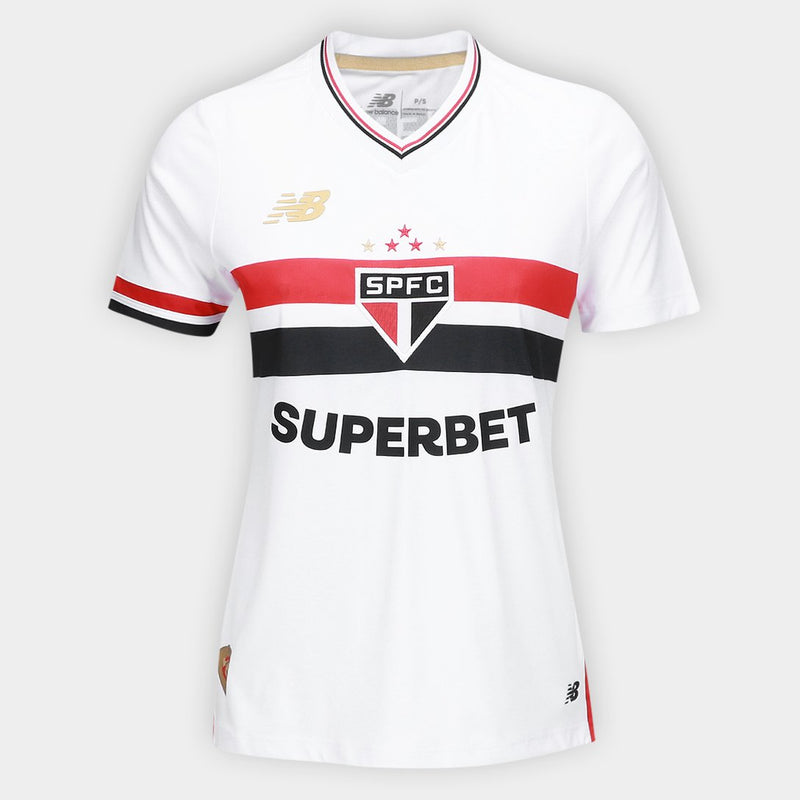 Camisa Feminina do São Paulo Home 25/26 - Branca