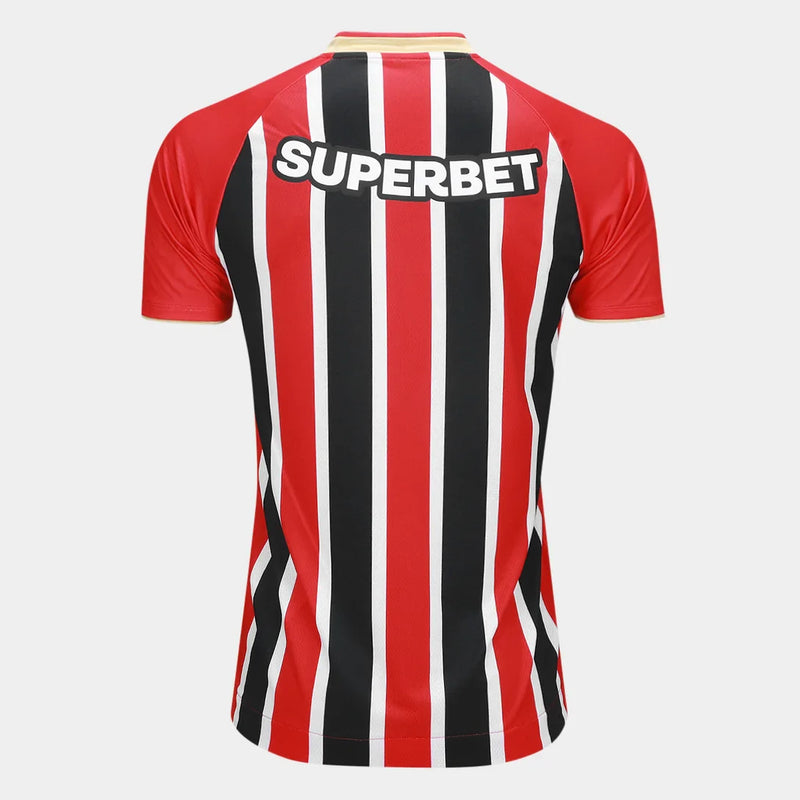 Camisa São Paulo Away 25/26 Jogador New Balance Masculino - Vermelho e Preto