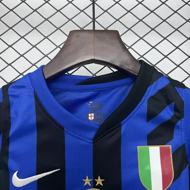Conjunto Infantil Inter de Milan 24/25 Home Nike - Azul e Preto