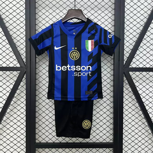 Conjunto Infantil Inter de Milan 24/25 Home Nike - Azul e Preto
