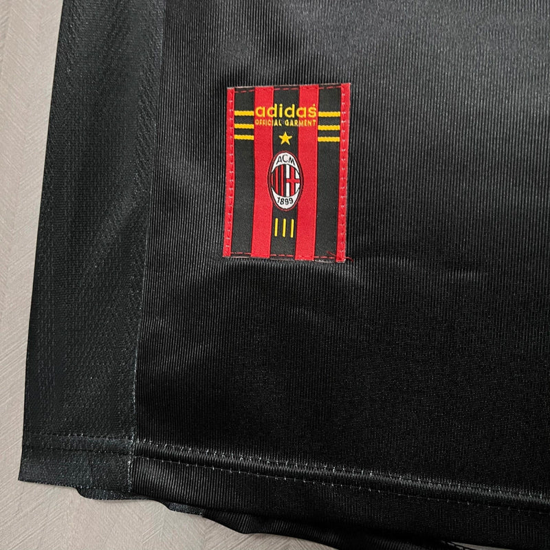 Camisa AC Milan 98/99 Adidas Torcedor - Preta e Vermelha