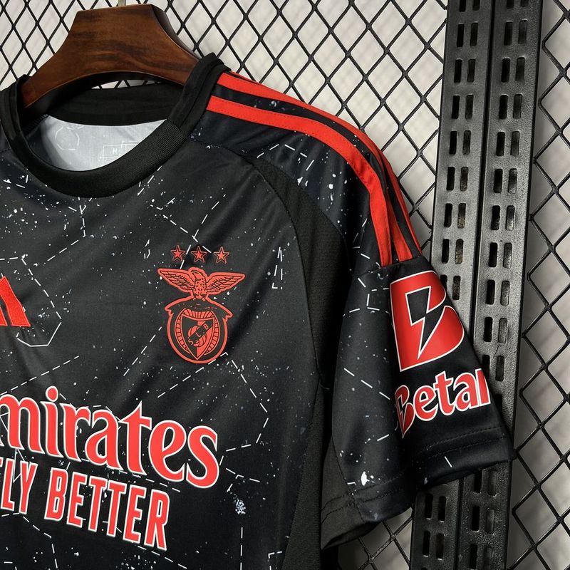 Camisa Benfica Away 24/25 Adidas Torcedor Masculino - Preto