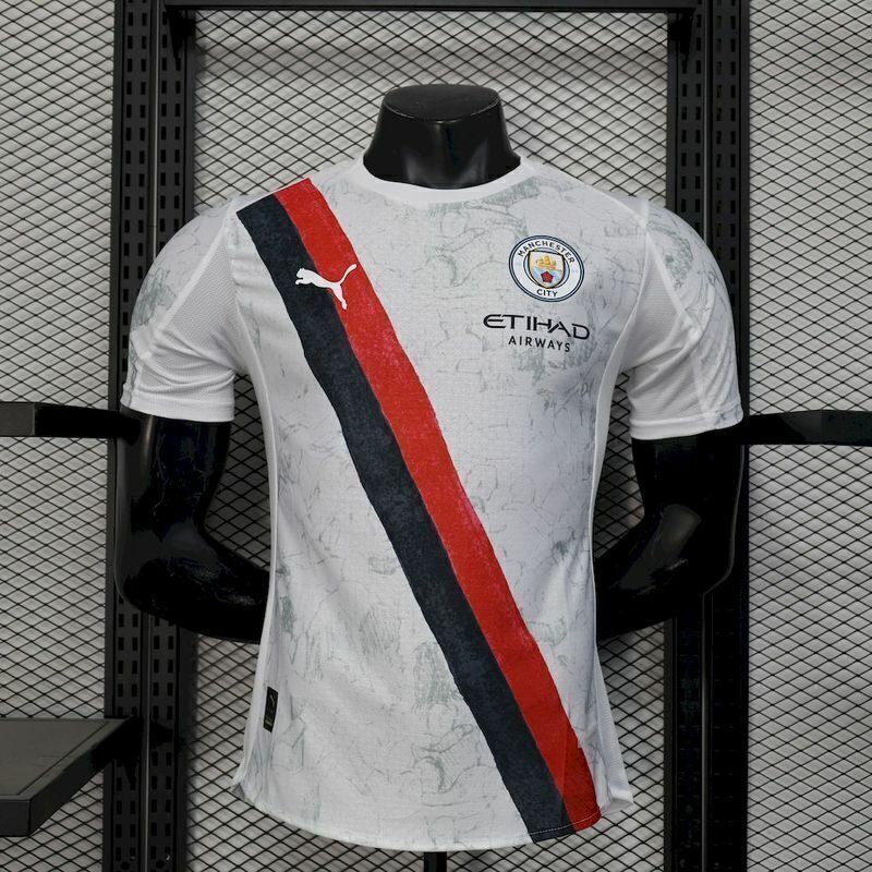 Camisa Manchester City Away 25/26 Jogador Puma Masculino com Patch - Branco