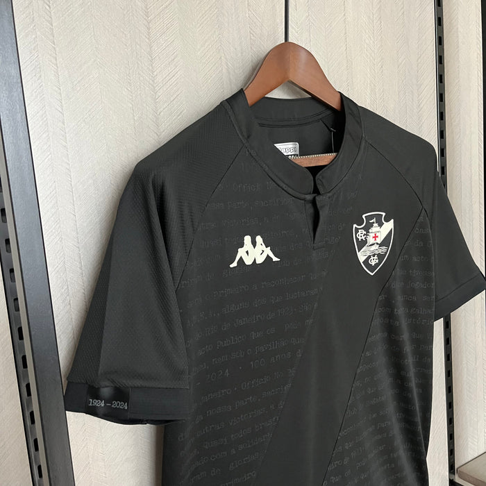 Camisa Vasco da Gama III 24/25 Kombat Kappa Masculina Torcedor - Preta