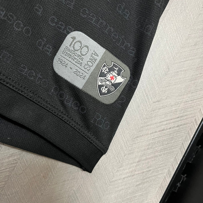 Camisa Vasco da Gama III 24/25 Kombat Kappa Masculina Torcedor - Preta