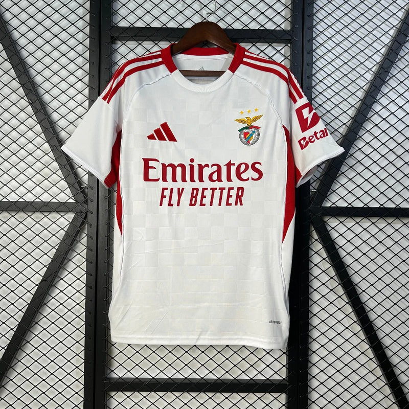 Camisa Benfica Away 25/26 Adidas Torcedor Masculino - Branca