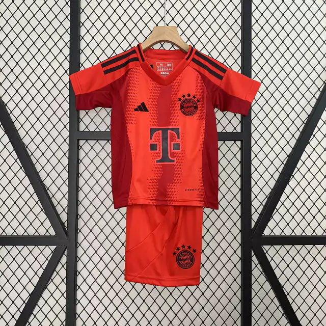 Conjunto Infantil Bayern de Munique 24/25 Home Adidas - Vermelho