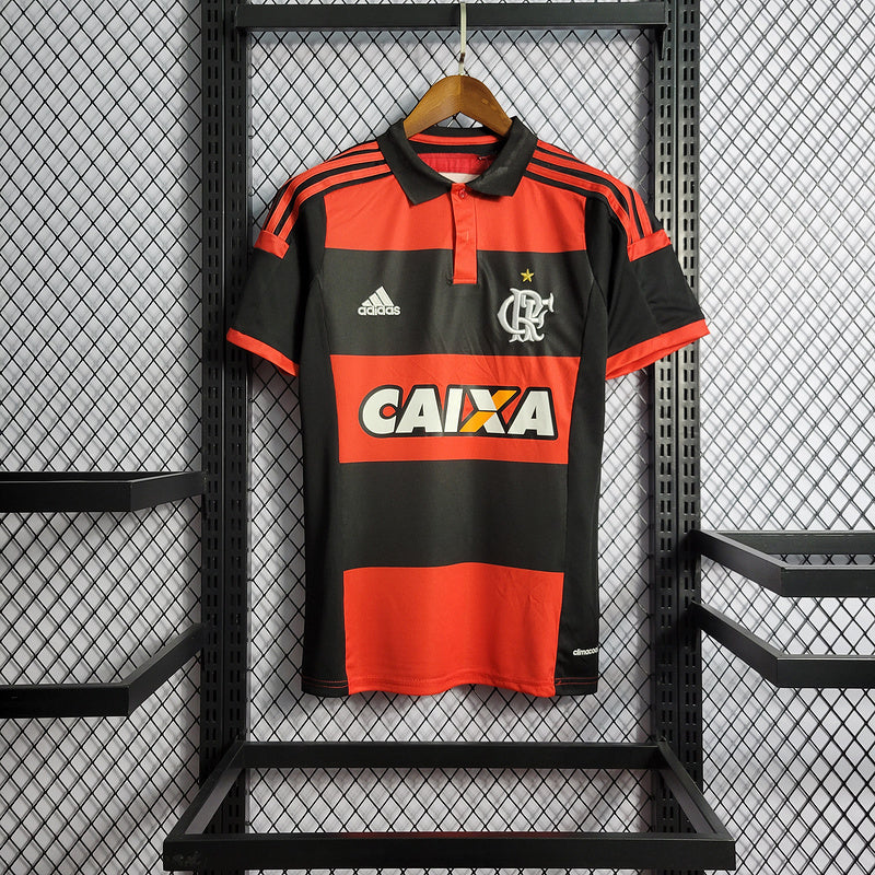 Camisa Retrô Flamengo Home 2014/15 Masculino - Preto e Vermelho
