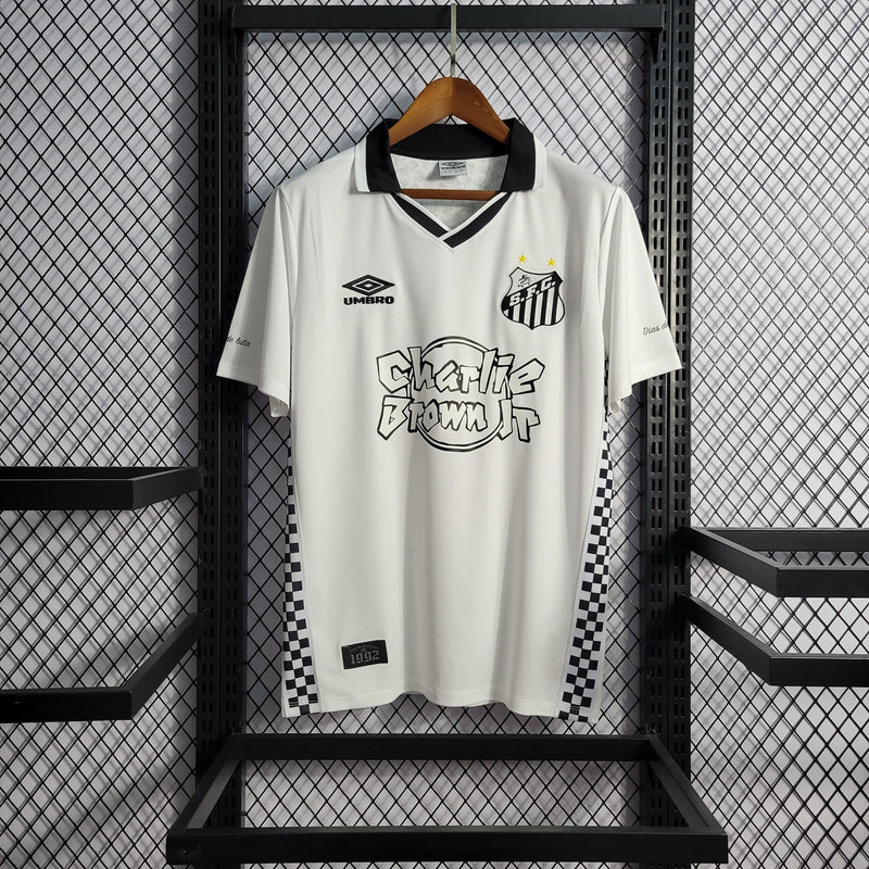 Camisa Santos Edição Especial 22/23 Umbro Torcedor Masculino - Branco e Preto