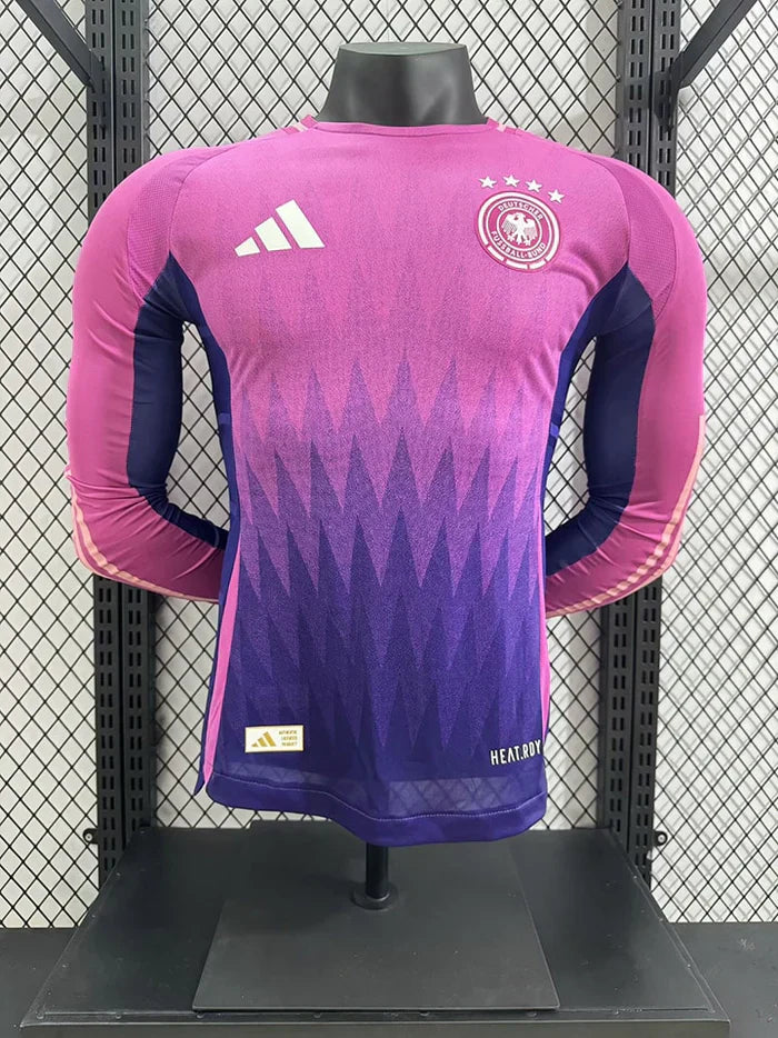Camisa Alemanha 24/25 Away Versão Jogador com Patch - Manga Longa