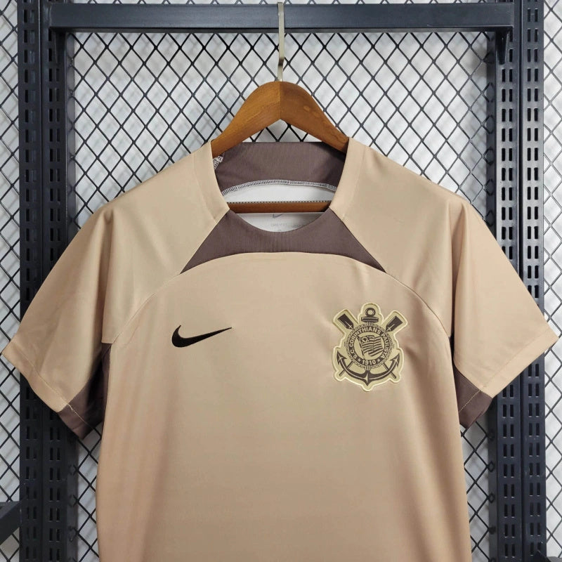 Camisa Corinthians 24/25 Treino Nike Masculino  - Bege