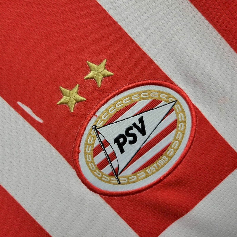 Camisa PSV Home 24/25 Puma Torcedor Masculino - Vermelho e Branco