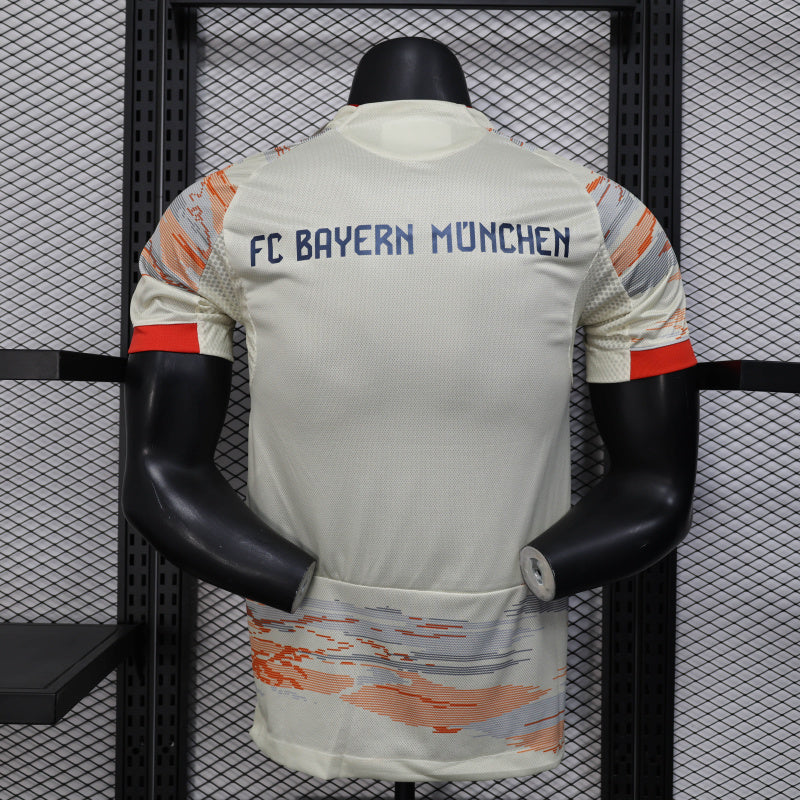 Camisa Bayern de Munich Away 25/26 Jogador Adidas Masculino com Patch - Branco