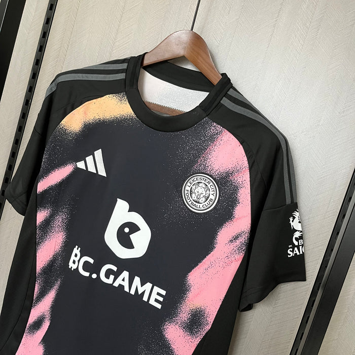 Camisa do Leicester City 24/25 Away Adidas Torcedor - Preta