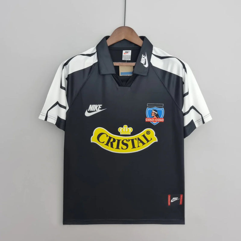 Camisa Colo Colo 1995 Away Nike Torcedor - Preta e Branca