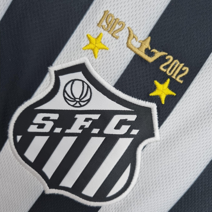 Camisa Santos Retrô 2012/13 Away Nike Masculina - Branco e Preto