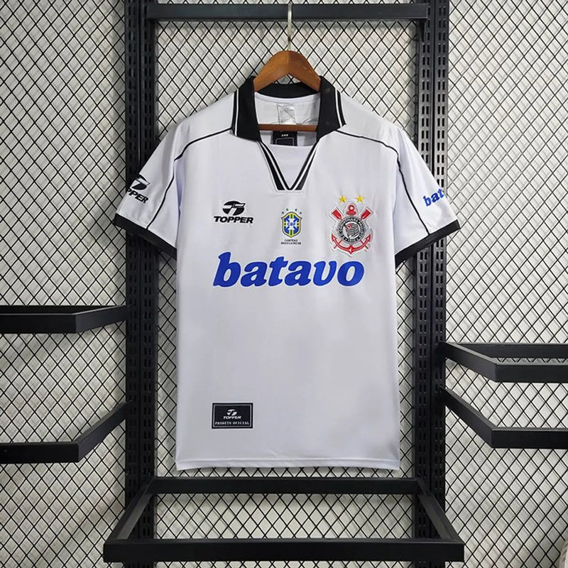 Camisa Corinthians Retrô 1999 Away Topper Masculina - Branco