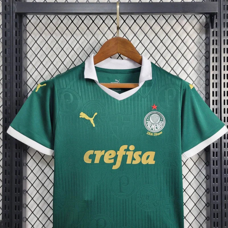 Conjunto Infantil Palmeiras 24/25 Home Puma Torcedor - Verde