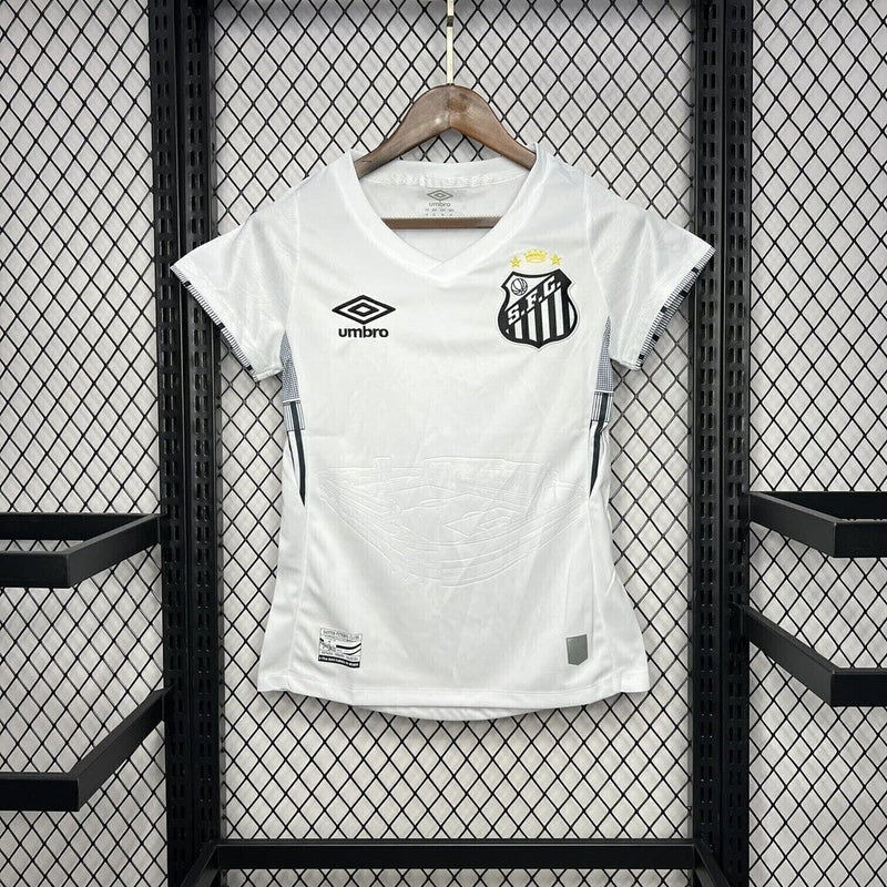 Camisa Santos Home 24/25 Umbro Torcedor Feminina - Branca