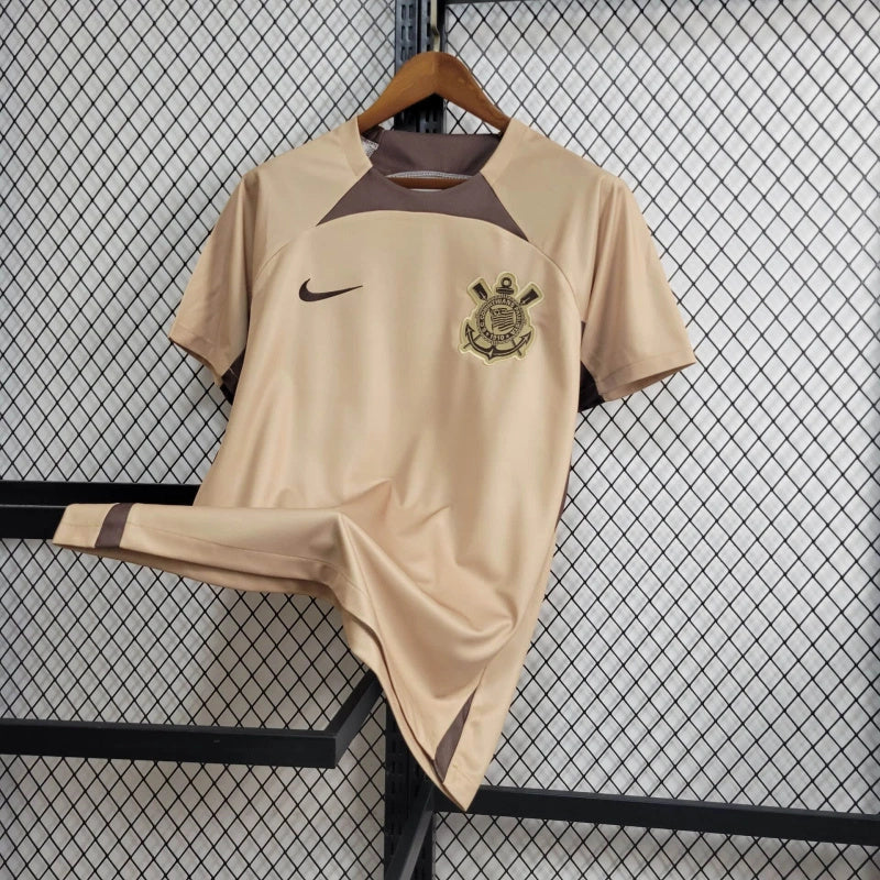 Camisa Corinthians 24/25 Treino Nike Masculino  - Bege