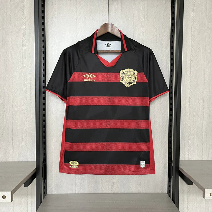Camisa Santos Home 24/25 Umbro Torcedor Feminina - Vermelho e Preto