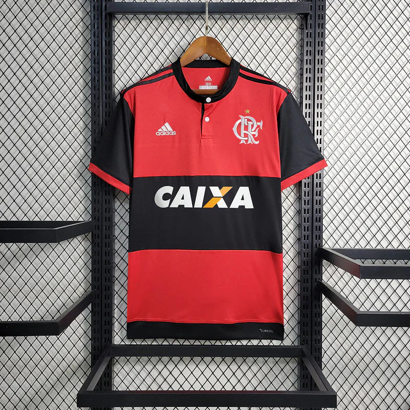 Camisa Retrô Flamengo Home 2017/18 Masculino - Preto e Vermelho