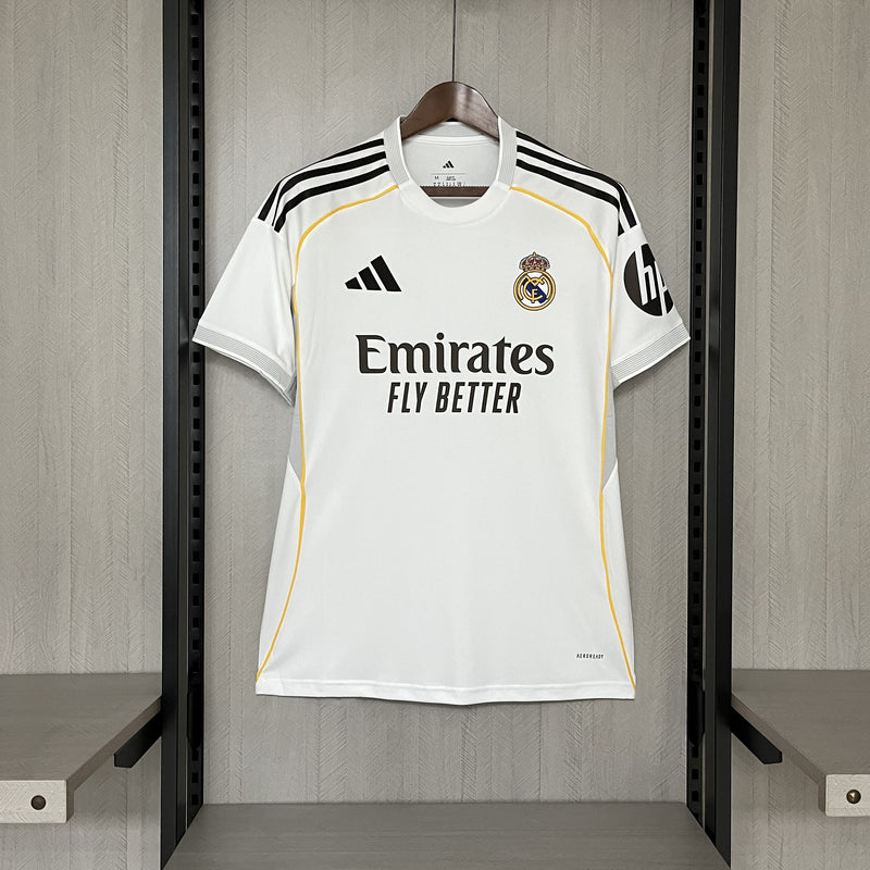 Camisa Real Madrid Home 25/26 s/n° Torcedor Masculino - Branco