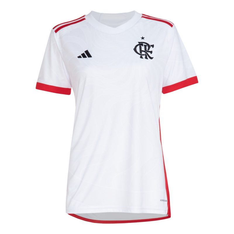 Camisa Flamengo 24/25 Away Adidas Feminina Torcedor - Branca