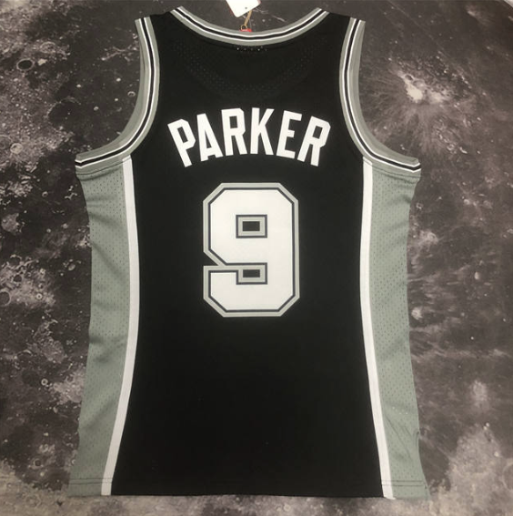 regata NBA Spurs Parker 9 - Preta