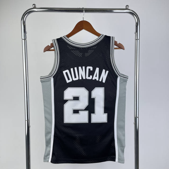 regata NBA Spurs Duncan 21 - Preta