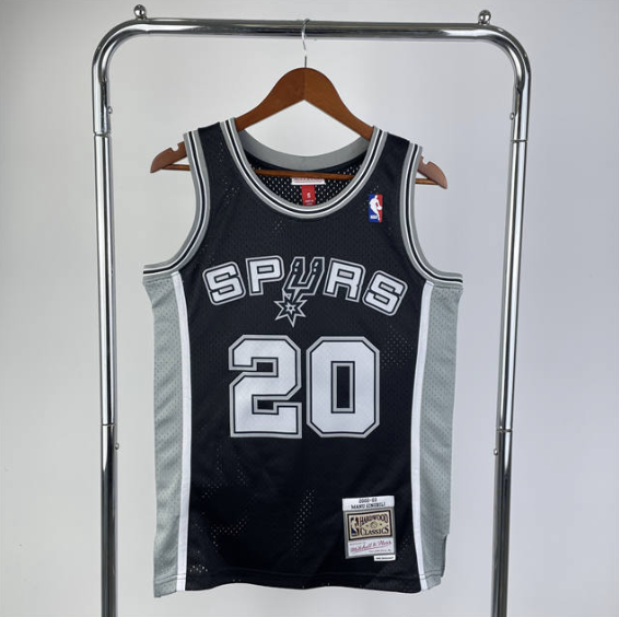regata NBA Spurs Ginobili 20 - Preta