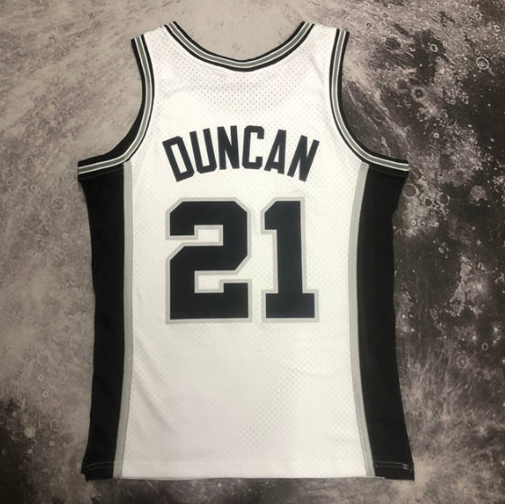 regata NBA Spurs Duncan 21 - Branca