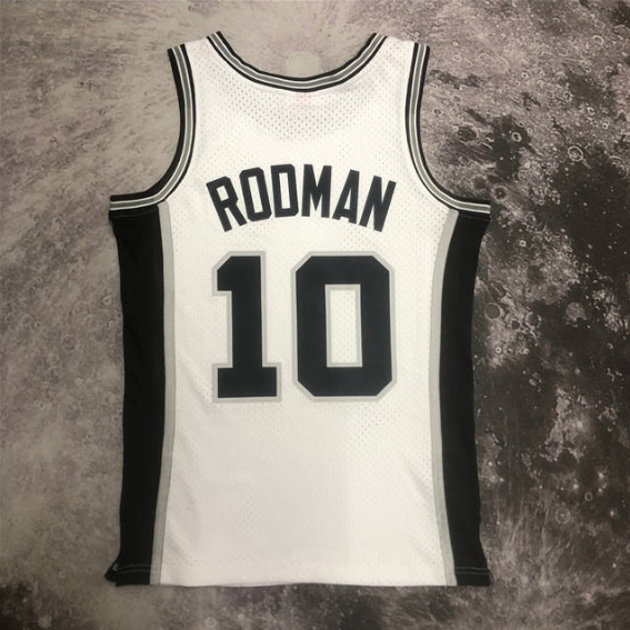 regata NBA Spurs Rodman 10 - Branca