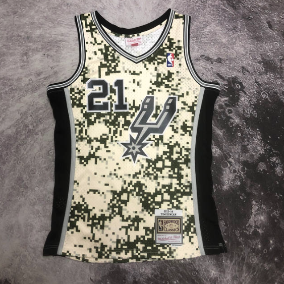 regata NBA Spurs Duncan 21 - Bege